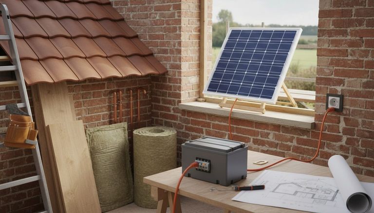 Kit panneau solaire à brancher sur prise 220V avec batterie